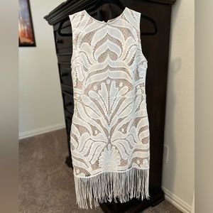 Lulu’s White Fringe Dress